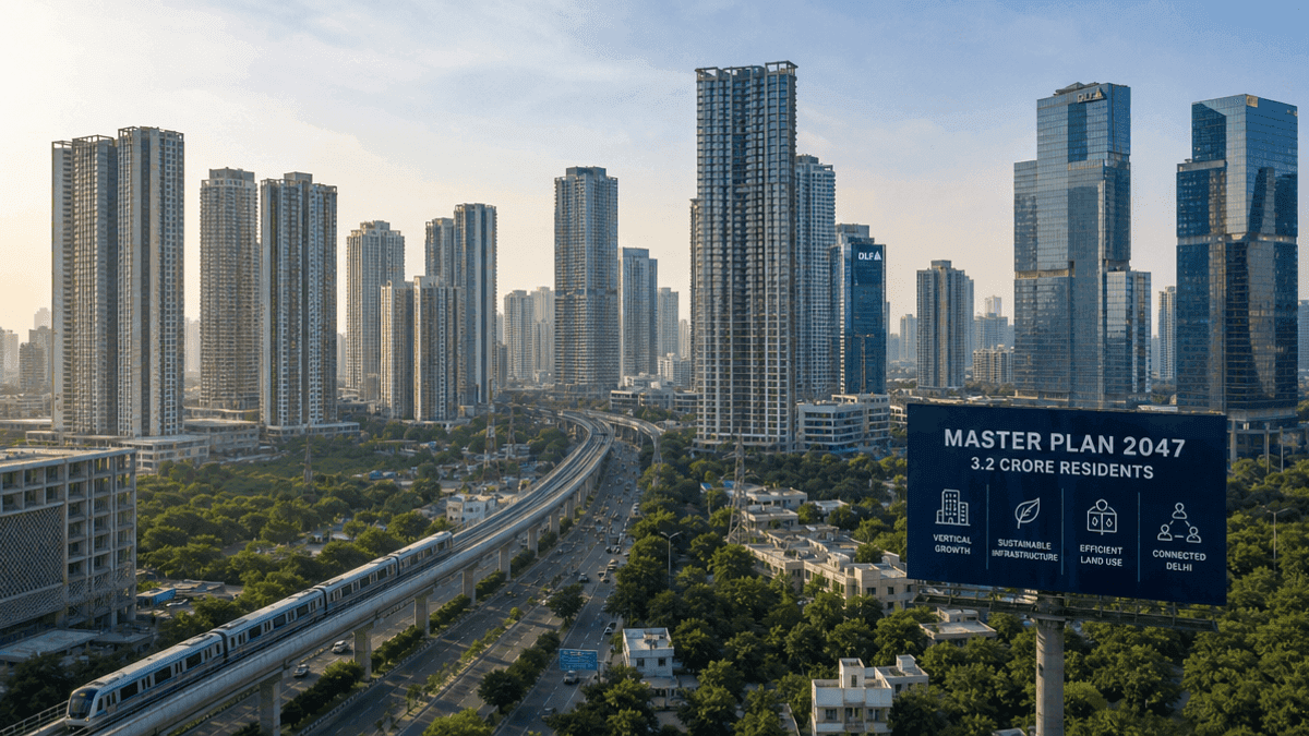 Delhi Master Plan 2047: Vertical Growth for 3.2 Crore
