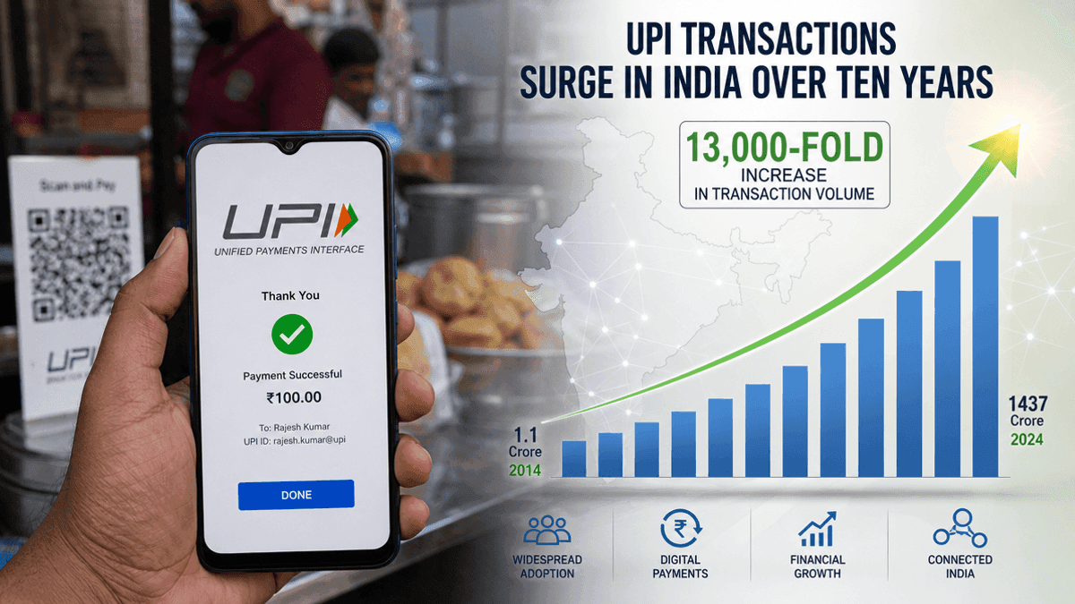 UPI’s Decade: India’s Digital Payments Skyrocket 13,000x
