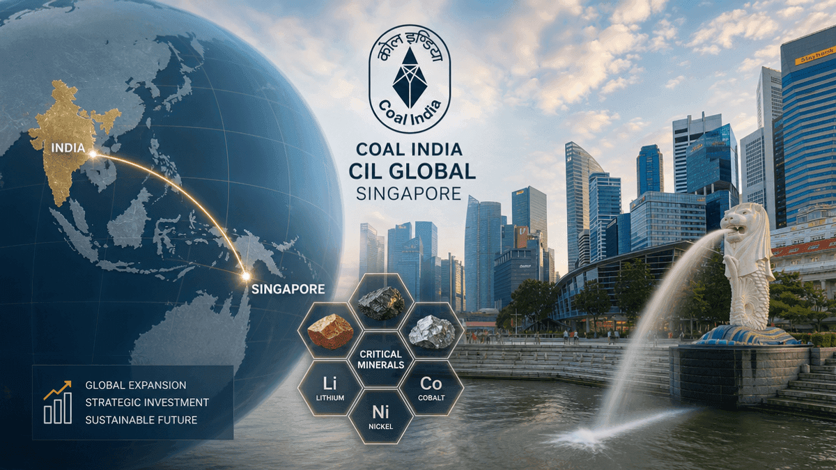 Coal India Expands Globally with Singapore Subsidiary for Critical Minerals