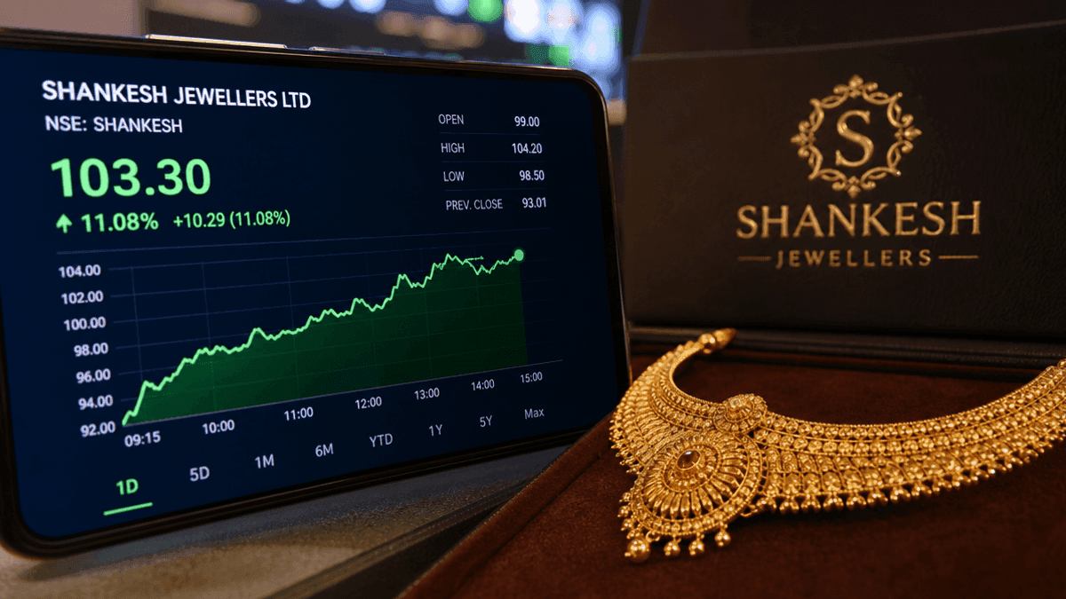 Shankesh Jewellers IPO Lists at 11% Premium on NSE