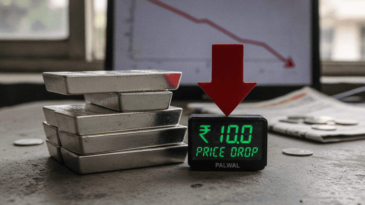 Palwal Silver Price Drops ₹100 to ₹2,76,900/KG on Aug 25