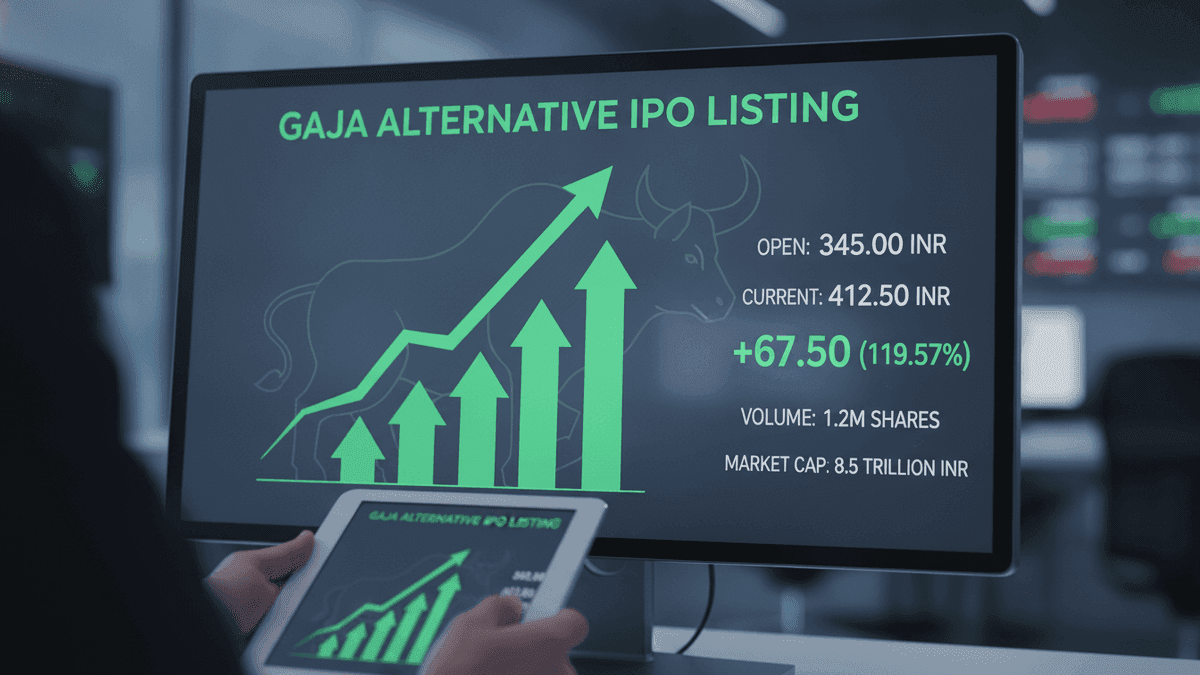 Gaja Alternative IPO Lists Today: Expect 12% Premium
