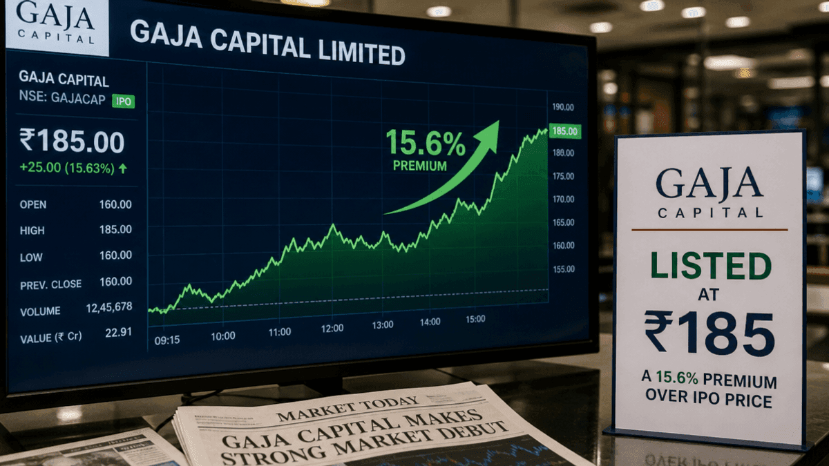 Gaja Capital IPO: Shares Surge 15.6% on Debut