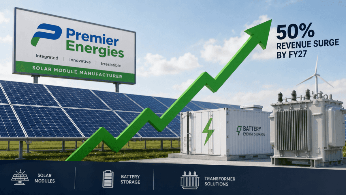 Premier Energies Aims for 50% Revenue Growth by FY27