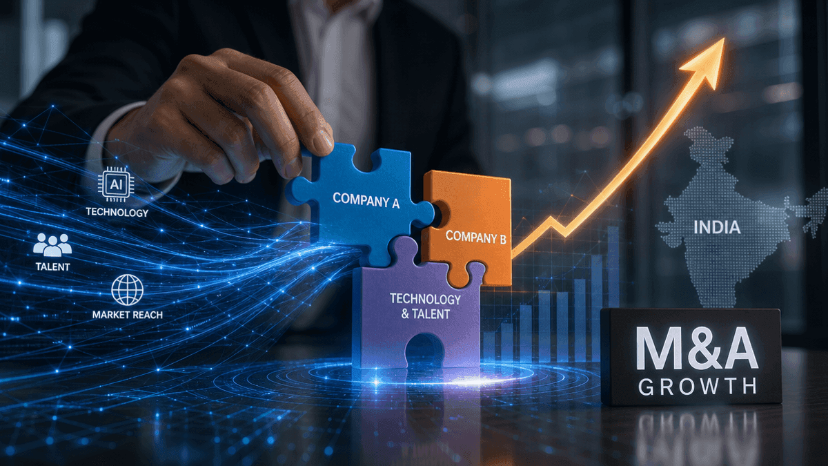 India Inc M&A Surges: Tech & AI Talent Acquisition Drives Growth