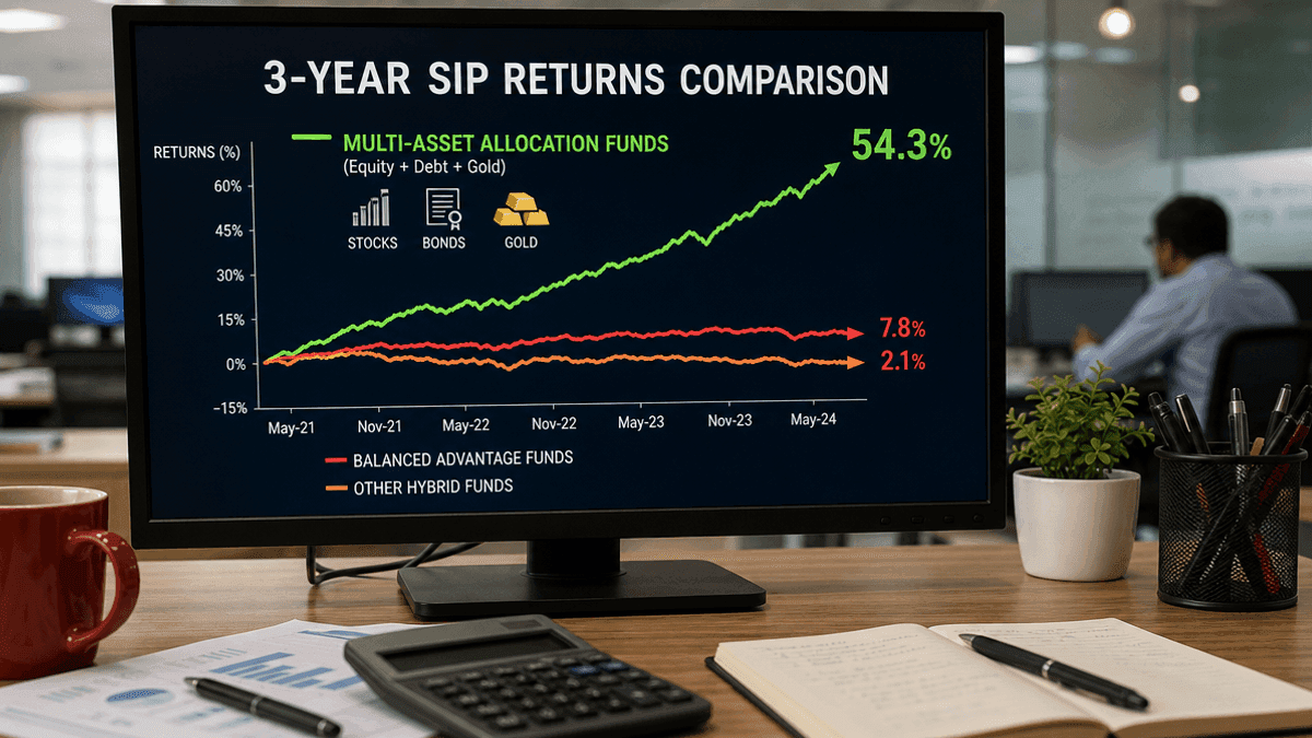 Multi-Asset Funds Lead 3-Year SIP Returns; Balanced Advantage Lags