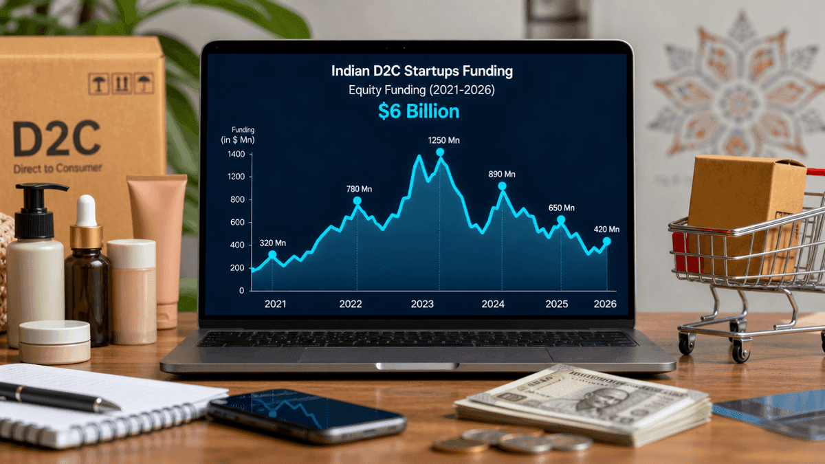 Indian D2C Startups Secure $6 Billion Amidst Funding Fluctuations