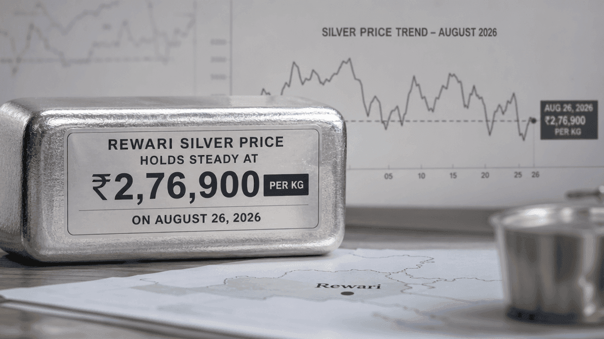 Rewari Silver Price Stable at ₹2,76,900 Amid August Volatility