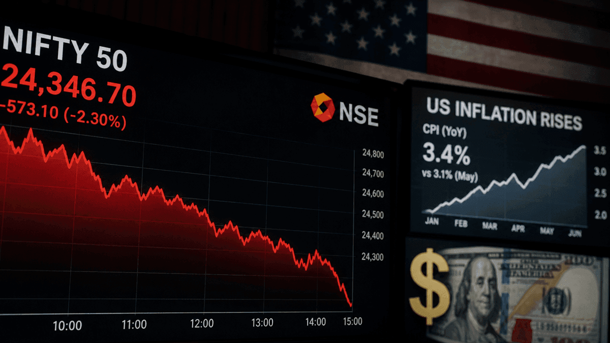 Indian Stocks Dip on US Inflation Fears