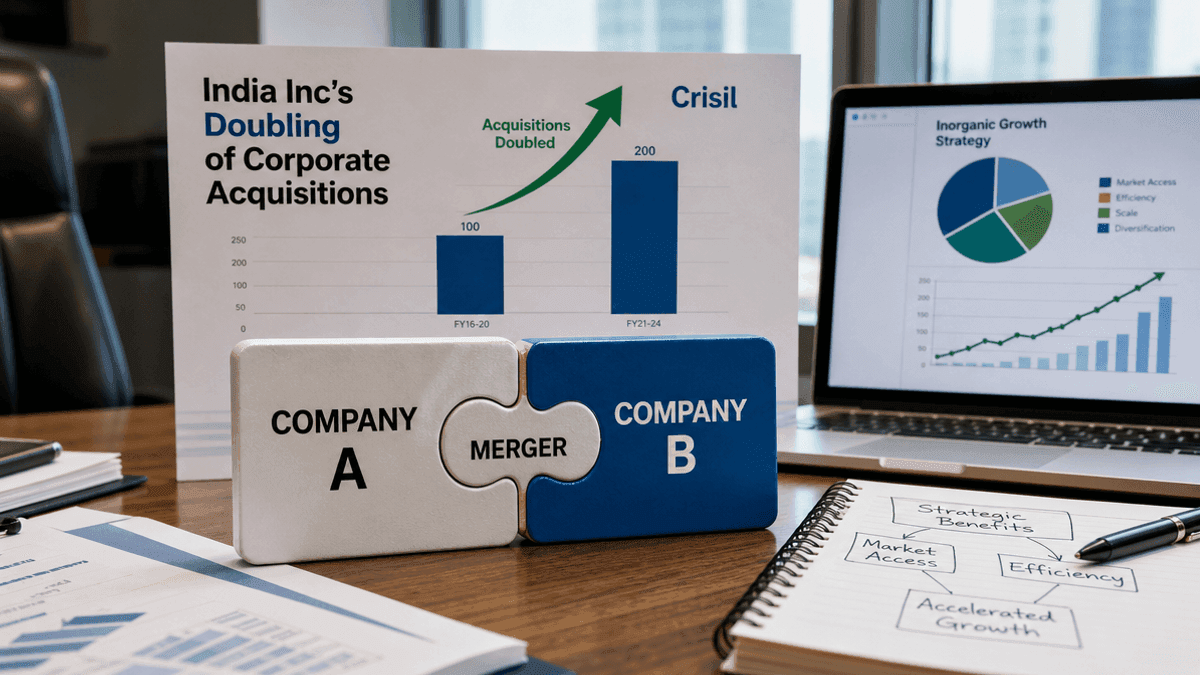 India Inc Acquisitions Surge: Crisil Reveals Key Drivers