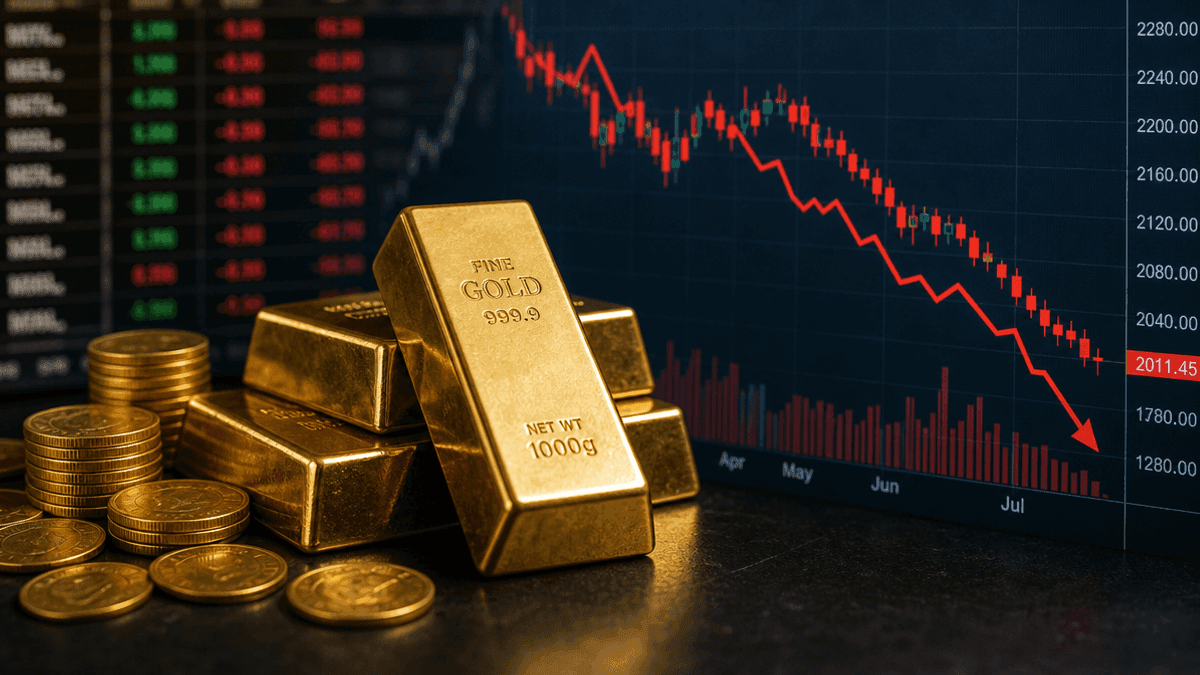 Gold Financier Stocks Drop 5% Amid Profit Booking