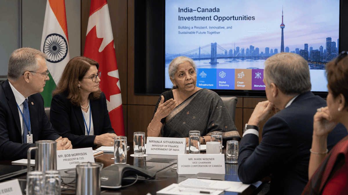 Nirmala Sitharaman Courts Canadian Investors for India Growth