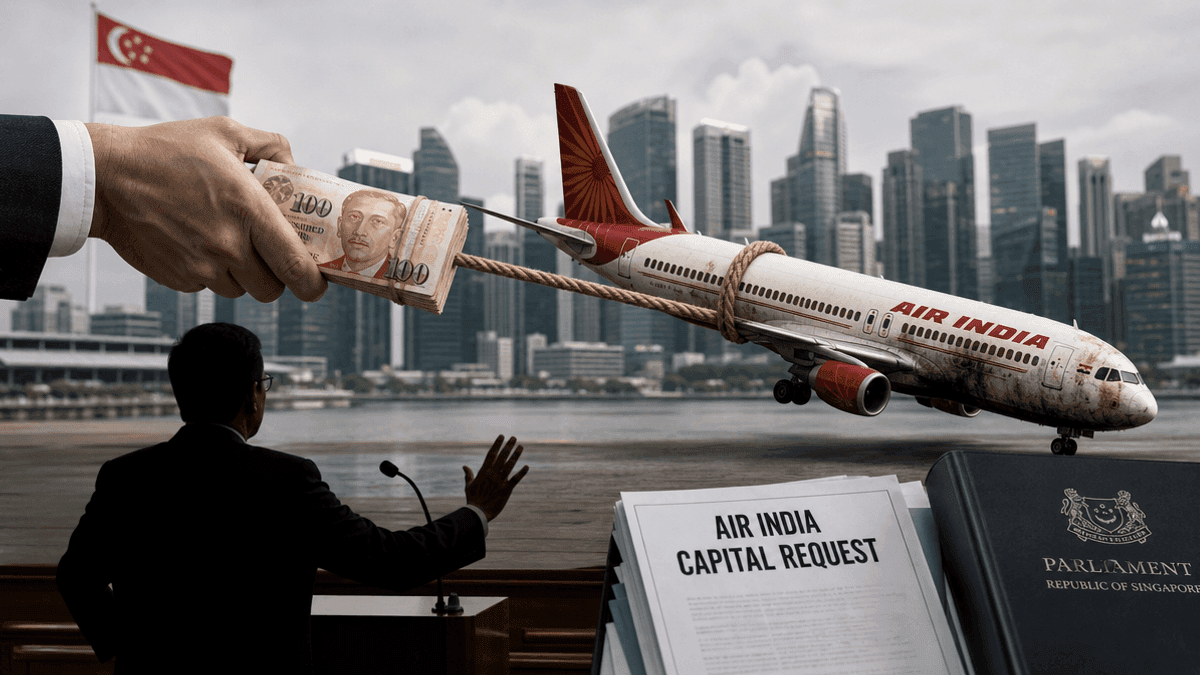 Singapore Lawmaker Questions Temasek’s Air India Bailout Funds