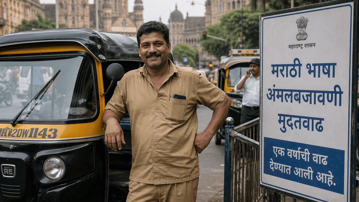 Mumbai Drivers Get 1-Year Extension for Marathi Mandate