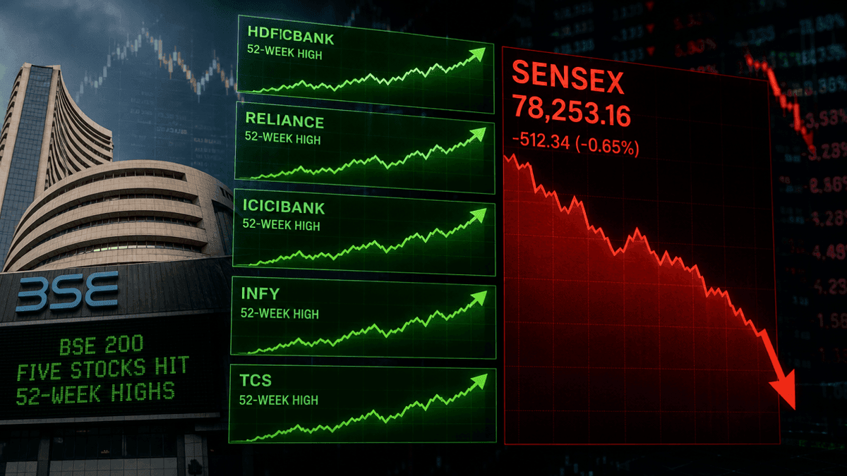 5 BSE 200 Stocks Hit 52-Week Highs Despite Sensex Dip
