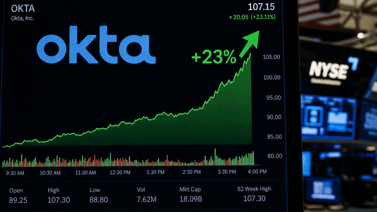 Okta Stock Surges 23% on Strong Revenue Outlook