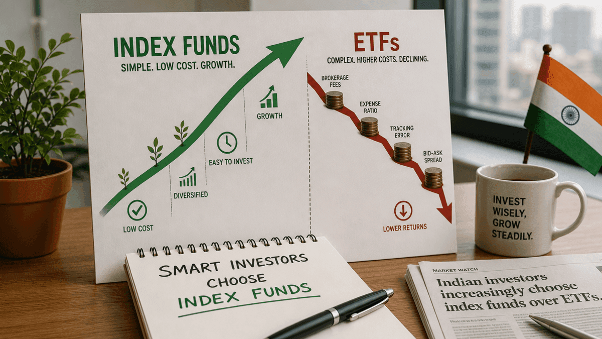 India: Index Funds Gain Over ETFs for Simplicity