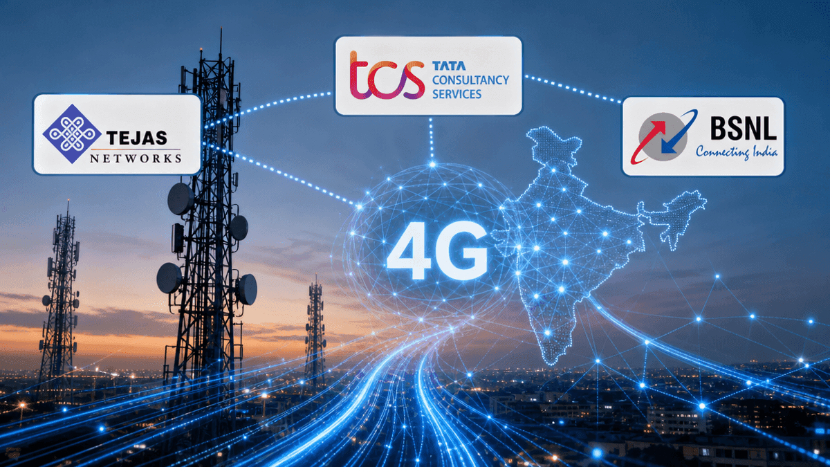 Tejas Networks Wins ₹1,537 Cr BSNL 4G Deal from TCS