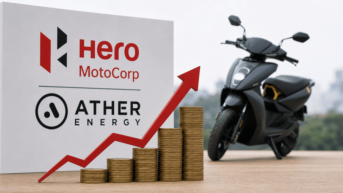 Hero MotoCorp Invests ₹1,758 Cr in Ather Energy, Boosts Stake