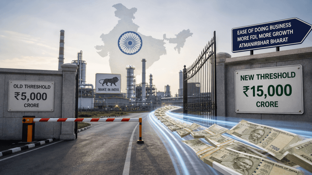India Eyes FDI Boost: Cabinet Approval Threshold to ₹15,000 Cr
