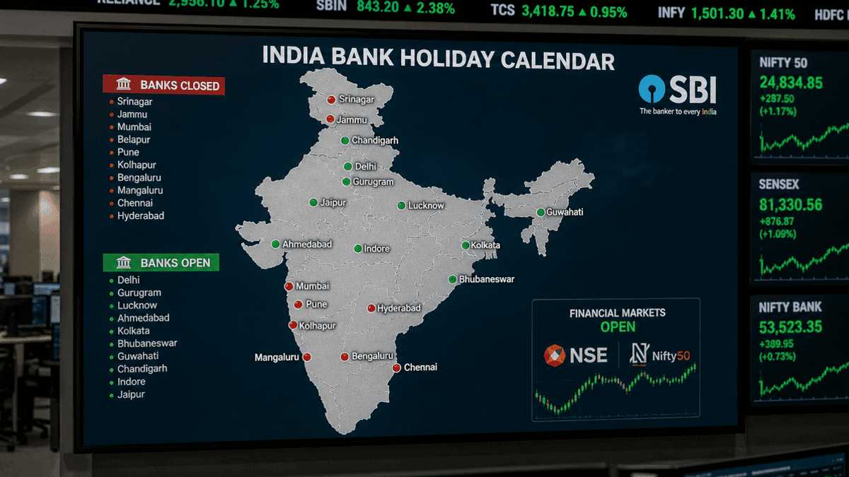 RBI Holiday: Banks Closed in 13 Cities Today, Markets Open
