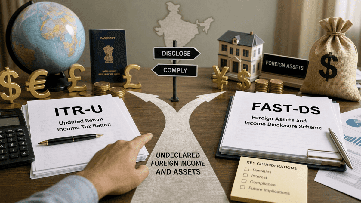 ITR-U vs. FAST-DS: Reporting Foreign Income in India
