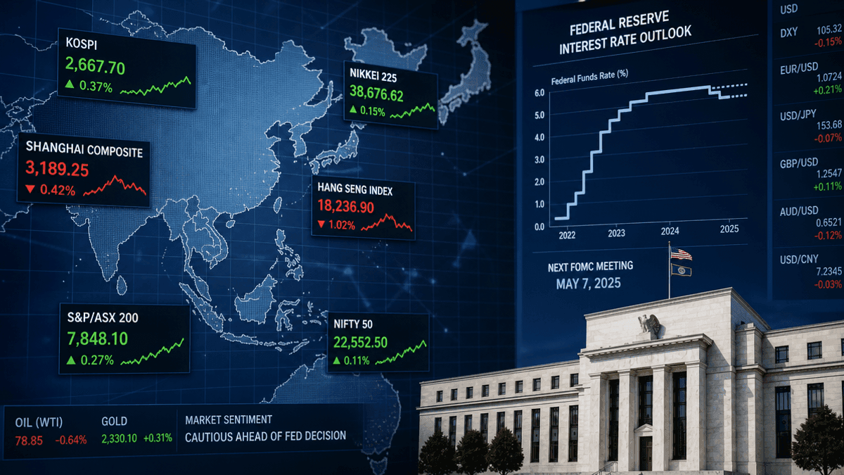 Asian Markets Mixed: Nikkei Up, Investors Watch Fed’s Warsh