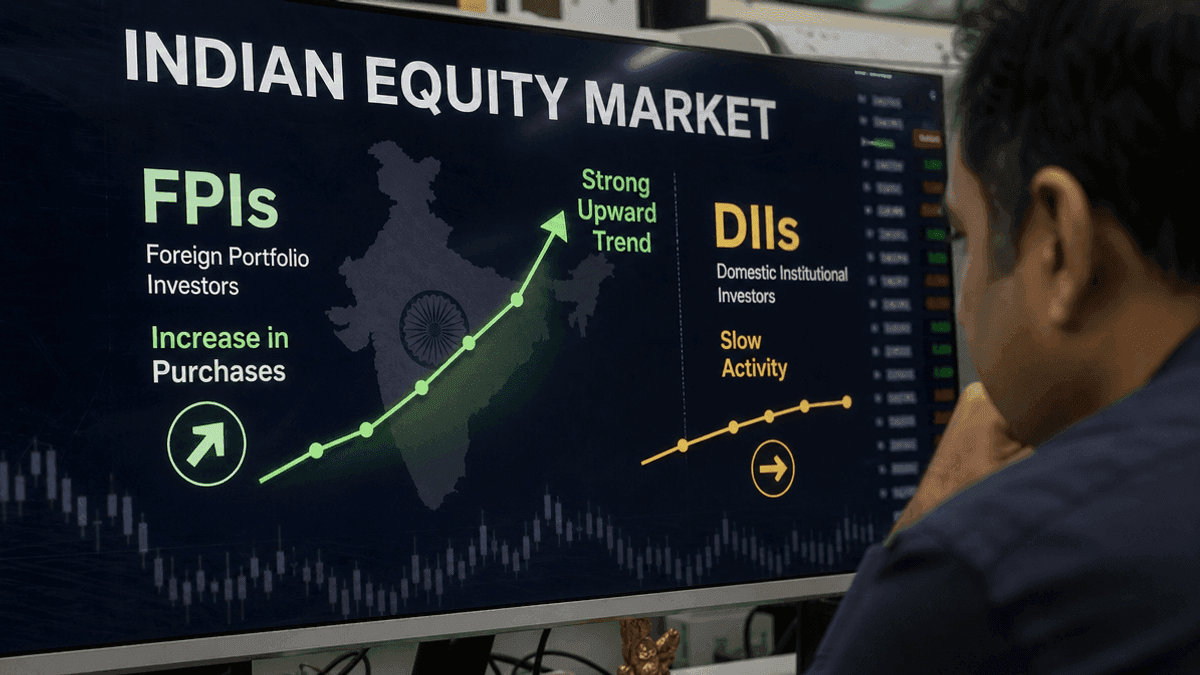 FPIs Buy Indian Equities Again; DIIs Slow Down