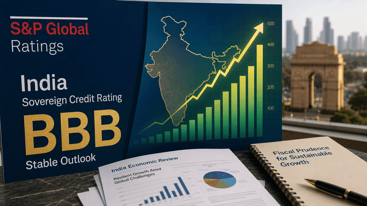 S&P Affirms India’s BBB Rating: Stable Outlook Amid Growth Slowdown