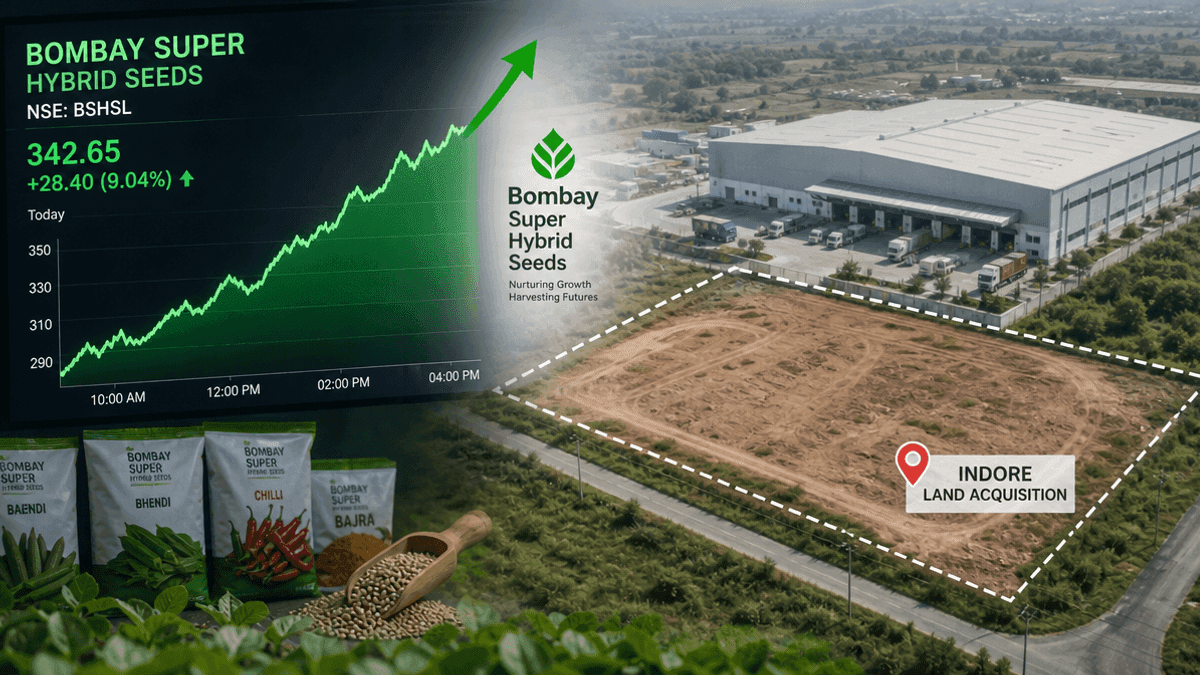 Bombay Super Hybrid Seeds Stock Rises on Indore Land Deal