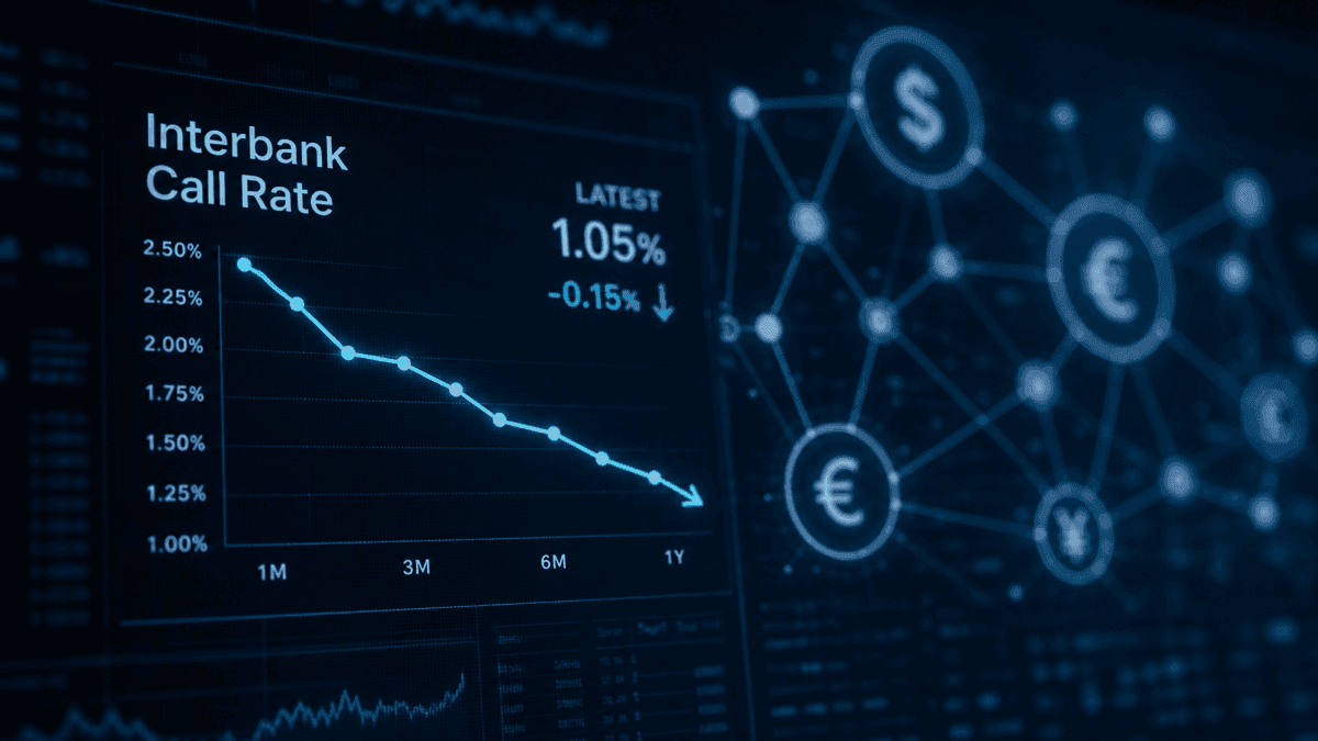 Interbank Call Rates Drop to 5.00% as Demand Eases