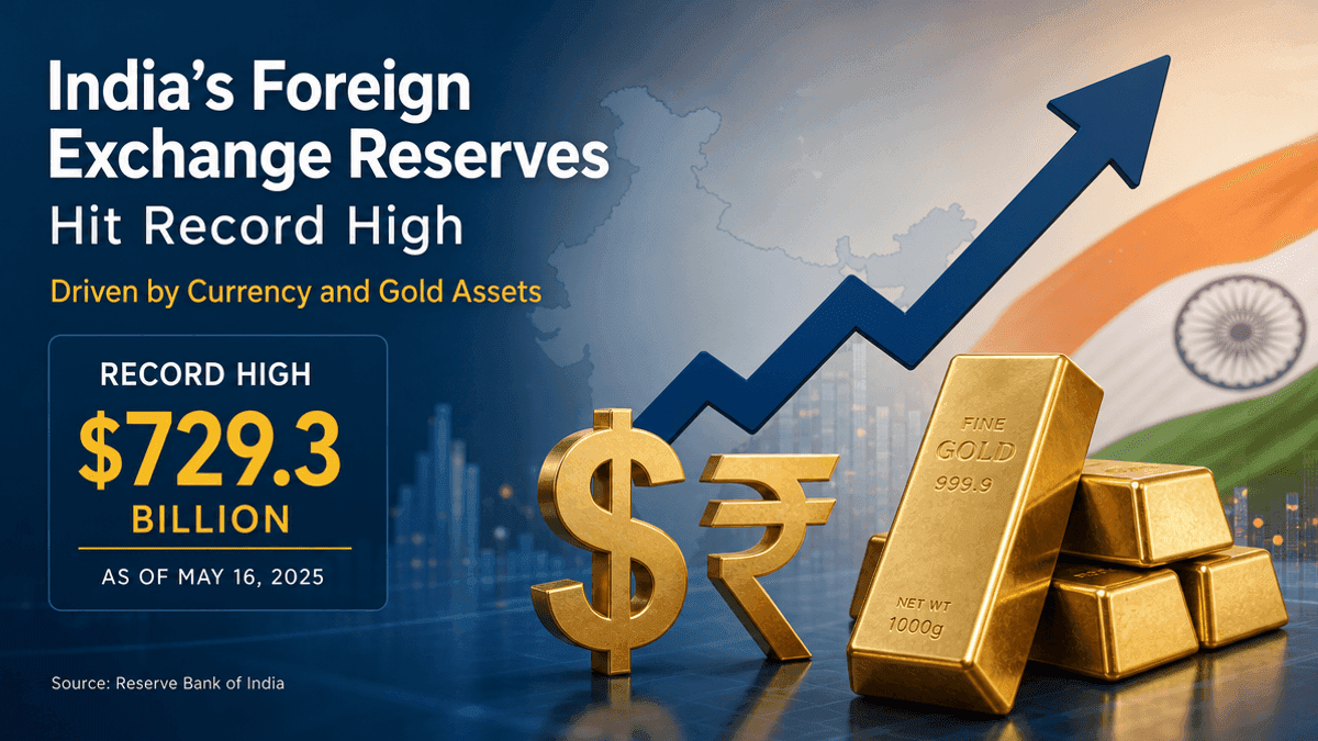 India’s Forex Reserves Hit Record $729 Billion