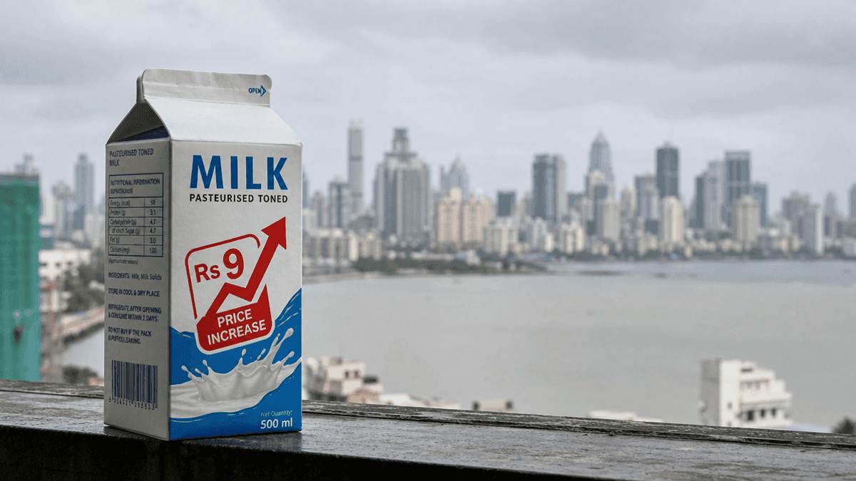 Mumbai Milk Prices to Rise Rs 9/L From Sept 1, 2026