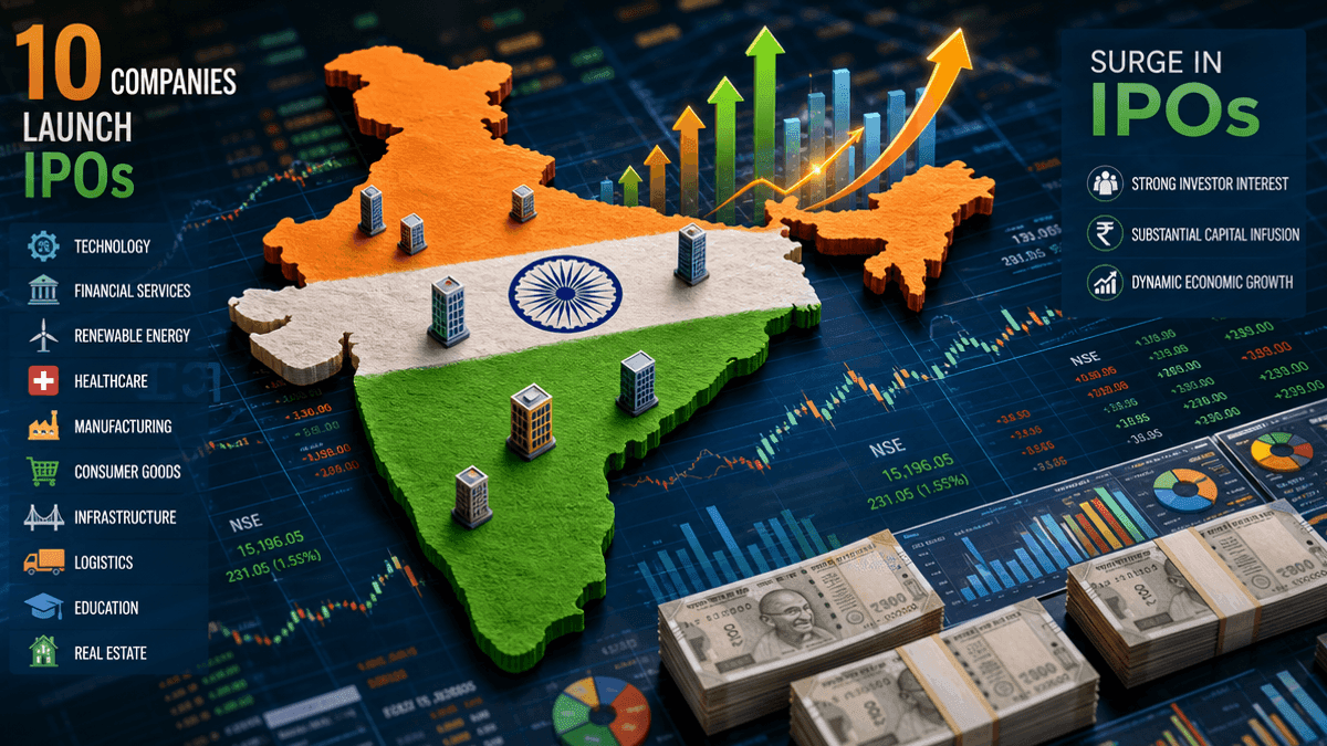 India IPO Boom: 10 Companies Launch Offerings This Week