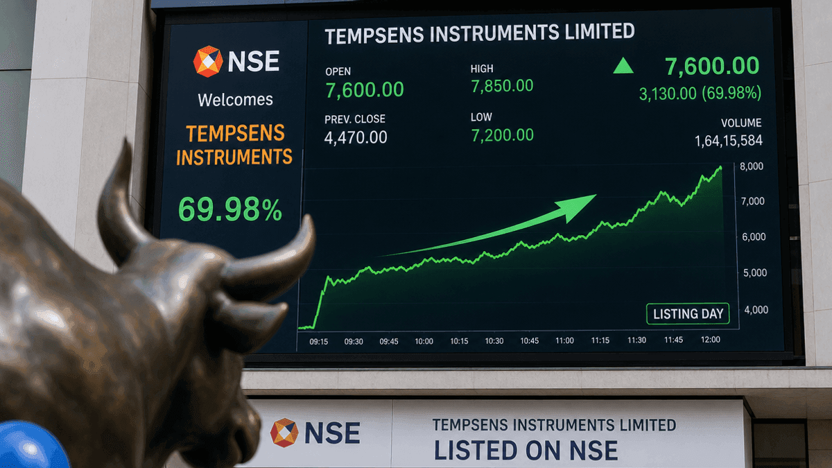 Tempsens Instruments IPO Soars 96% on Debut: 2026’s Top Listing Gain