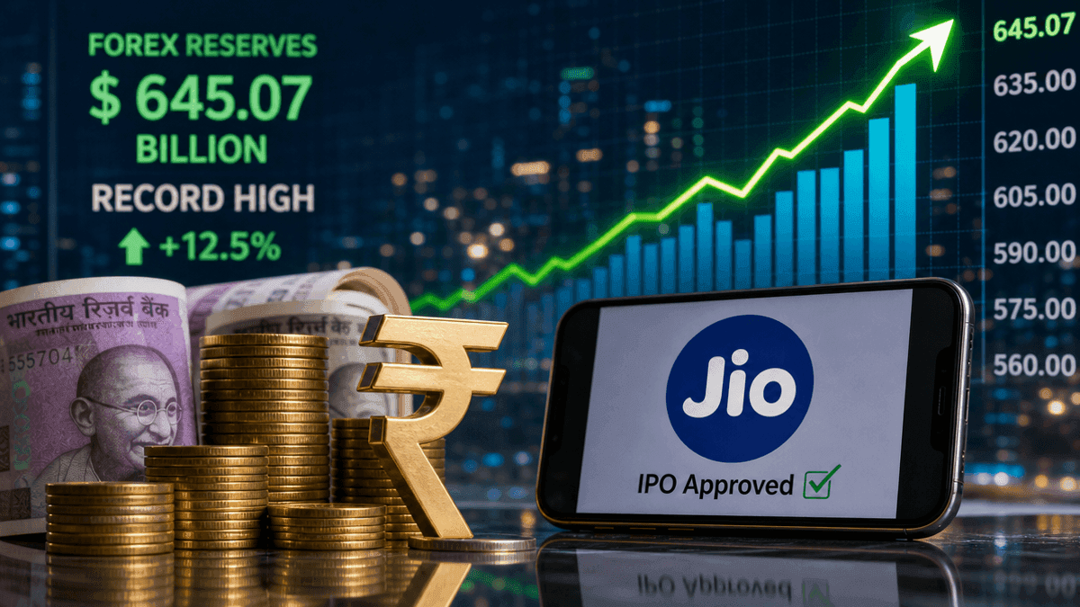 India’s Forex Reserves Hit Record High, Jio IPO Approved
