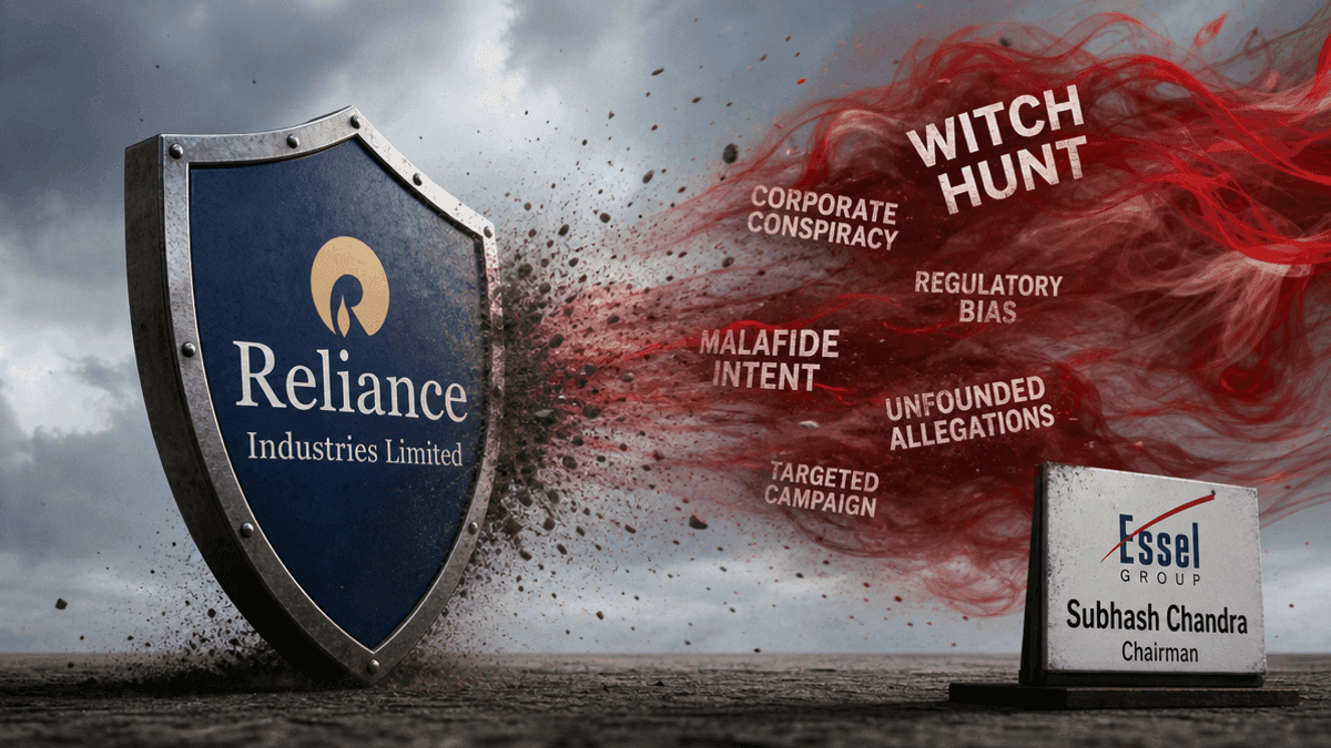 Reliance Industries Denies Subhash Chandra’s ‘Witch Hunt’ Claims