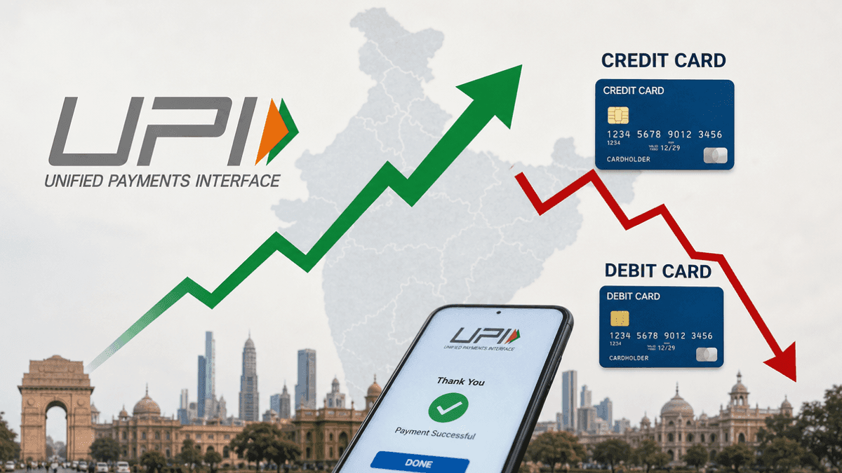 UPI Dominates India’s Digital Payments, Cards Decline
