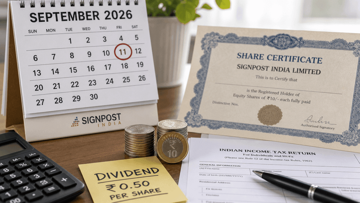 Signpost India Sets ₹0.50 Dividend Record Date: Sept 11, 2026