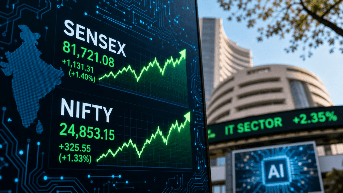 Sensex, Nifty Rally: IT Stocks Soar on Global Optimism & Nvidia