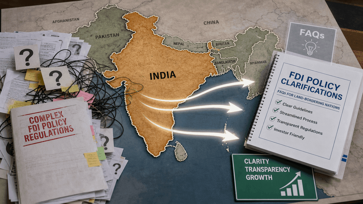India Clarifies FDI Rules for Land Border Nations