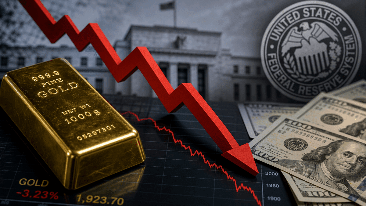 Gold Prices Drop 2.5% After Fed Inflation Warning