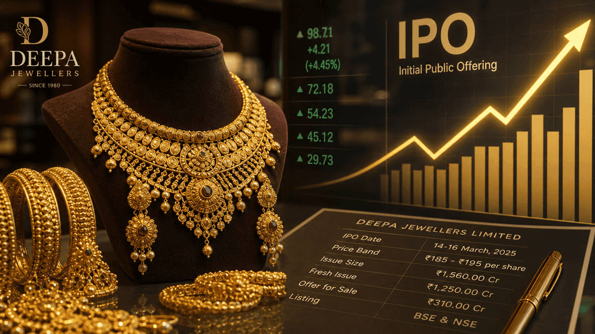 Deepa Jewellers IPO: Price Band Set at INR 168-177