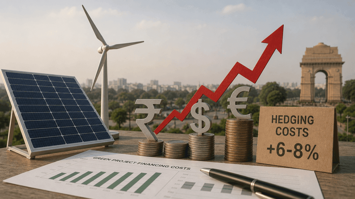 India’s Green Projects: Currency Hedging Adds 6-8% to Costs