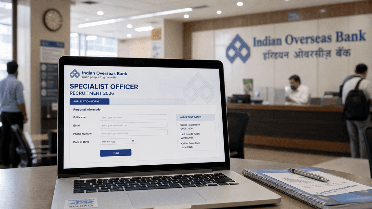 IOB Recruitment 2026: 291 Specialist Officer Jobs Open