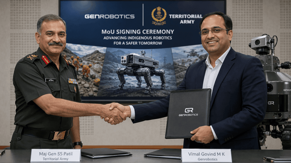 Genrobotics & Territorial Army Forge Robotics Partnership for National Security