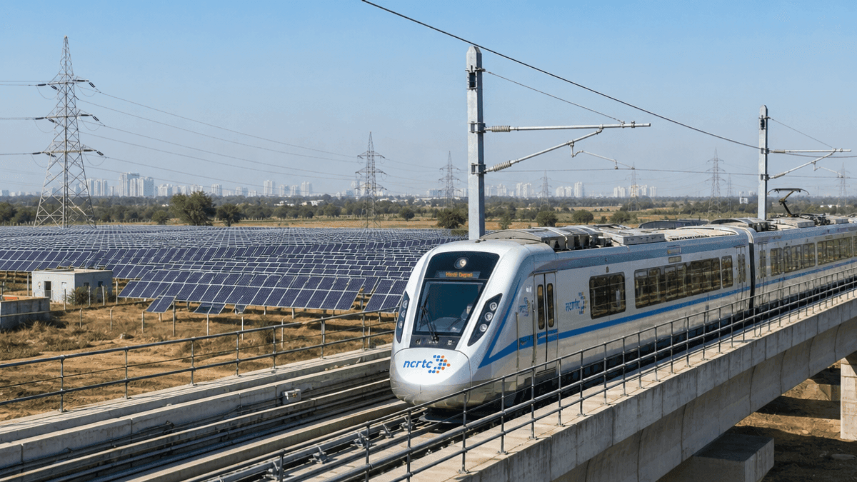 NCRTC Powers Namo Bharat Corridor with 110 MW Solar Energy