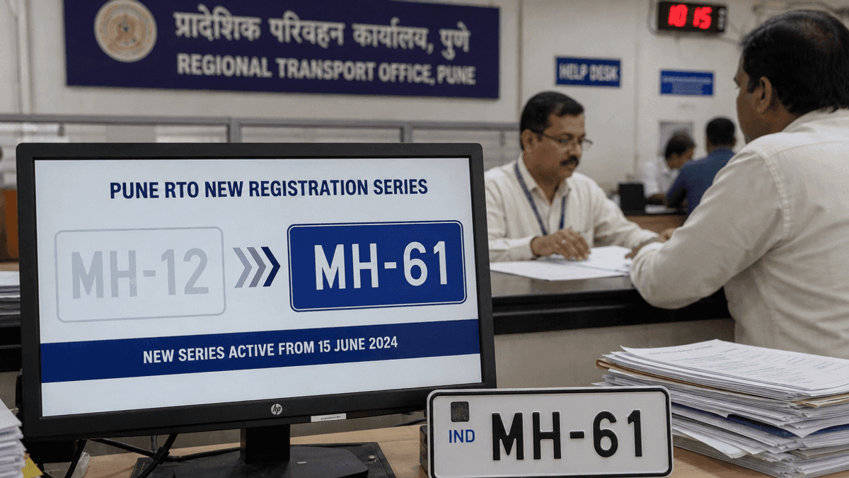 Pune RTO Introduces MH-61 Series as MH-12 Exhausts