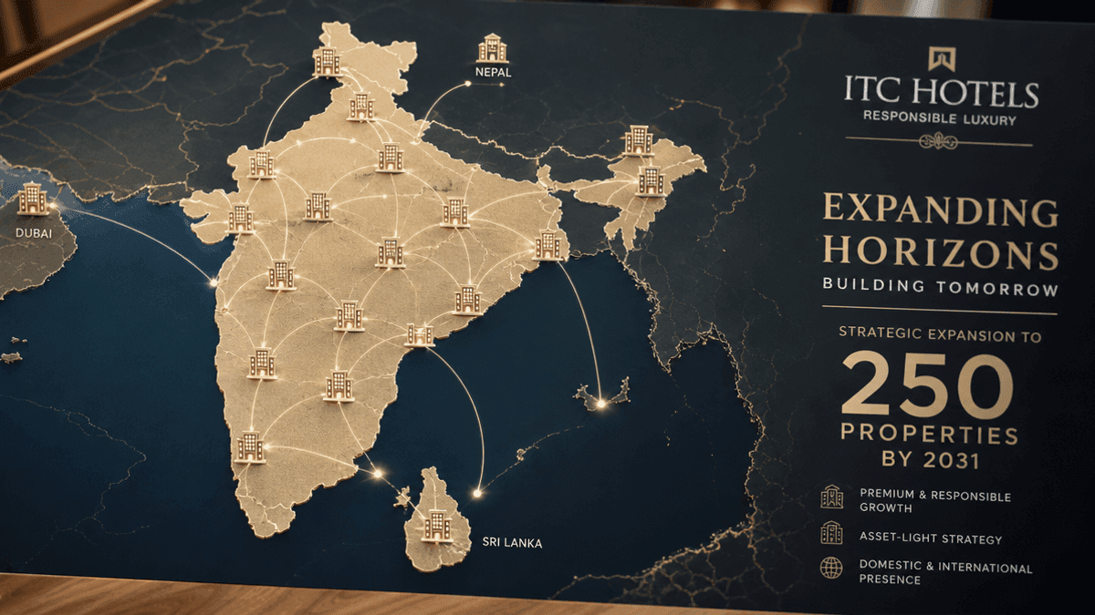 ITC Hotels Aims for 250 Properties by 2031 with Premium Strategy