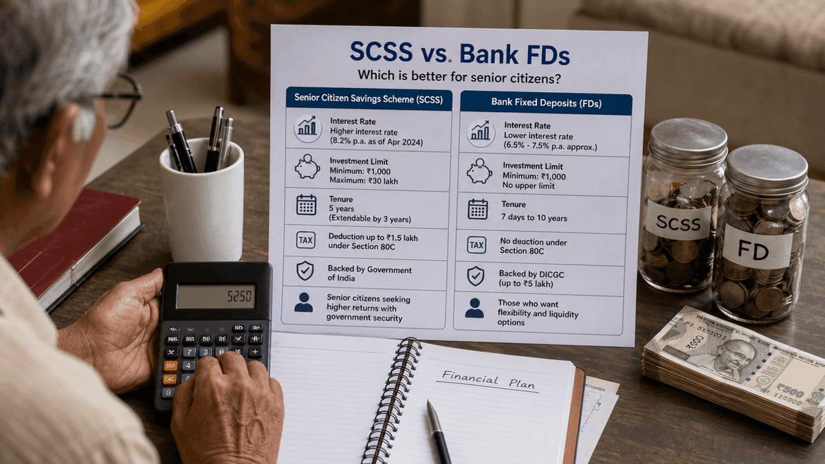 SCSS vs Bank FDs for Seniors: Which is Better?